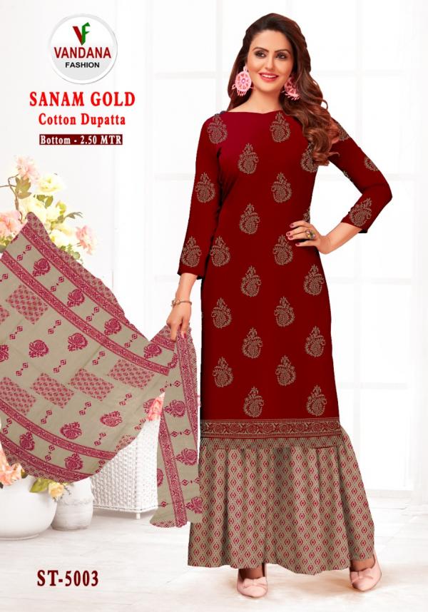 Vandana Sanam Gold Vol-5 Cotton Designer Exclusive Dress Material